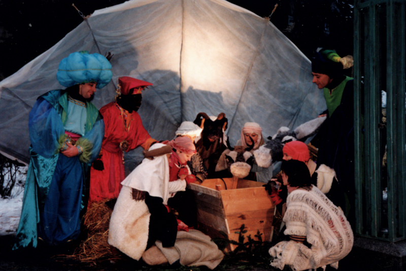 Live nativity scene